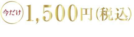 今だけ1,500円